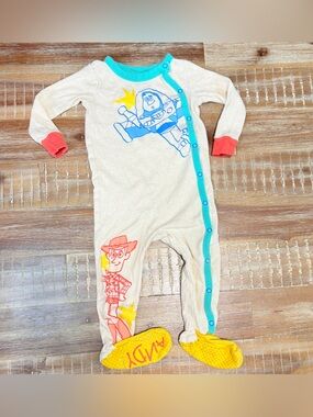 Disney Baby Toy Story 12-18M footie pajamas